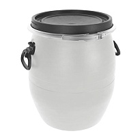 Бочка пластиковая 48 л с хомутом белая в Златоусте