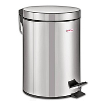 Ведро-контейнер для мусора (урна) с педалью LAIMA Classic, 12 л, зеркальное, нержавеющая сталь, со съемным внутренним ведром в Златоусте
