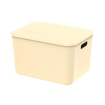 Ящик пластиковый вкладываемый бежевый 410х305х245 мм в Златоусте