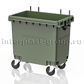 Мусорный контейнер 770 л зеленый без крышки