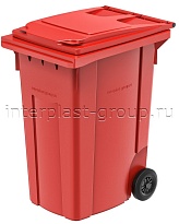Мусорный контейнер 360 л красный 360 красный в Златоусте Мусорный контейнер 360 л красный 360 красный в Златоусте