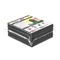 Мешки для мусора 160 л, серые, в пачке 10 шт., ПВД, 40 мкм, 900х1100 мм, i-Bag в Златоусте