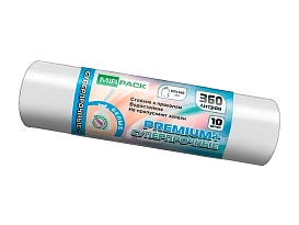 Мешки для мусора 360 л, белые, в рулоне 10 шт., ПВД 65 мкм, 1400х1000 мм, PREMIUM+, 3601015302 в Златоусте