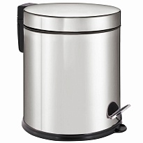 Ведро-контейнер для мусора урна с педалью LAIMA Classic Plus, 5 л, зеркальное в Златоусте