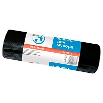 Мешки для мусора 240 л, черные, в рулоне 10 шт., ПВД 30 мкм, 1400х1120 мм, PACLAN Professional, 606336 в Златоусте