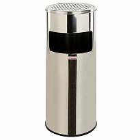 Урна с пепельницей 27 л, нержавеющая сталь, зеркальная, LAIMA PROFESSIONAL в Златоусте