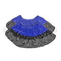 Бахилы сине-черные 1000 шт (500 пар), 54 мкм, двойная подошва, с одной резинкой, Прочные+ в Златоусте