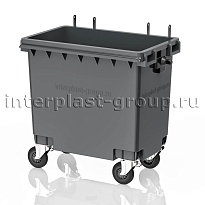 Мусорный контейнер 770 л серый без крышки 770 серый в Златоусте