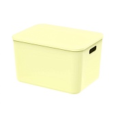 Ящик пластиковый вкладываемый светло-желтый 410х305х245 мм