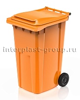 Контейнер для мусора 240 л оранжевый облегченный 240 оранжевый в Златоусте Контейнер для мусора 240 л оранжевый облегченный 240 оранжевый в Златоусте