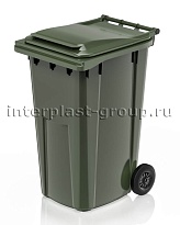 Контейнер для мусора 240 л зеленый облегченный 240 зеленый в Златоусте